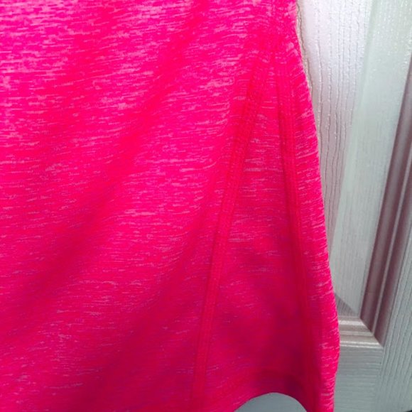 IDEOLOGY hot pink Heathered cap Sleeve Shirt NWOT - Picture 7 of 9